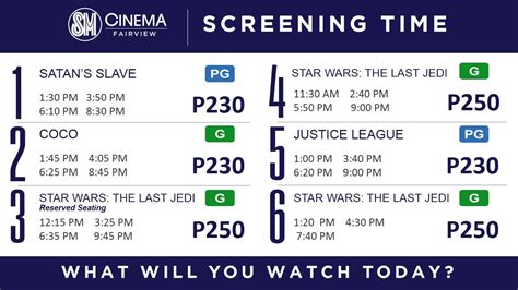 SM City Fairview Cinema Movie Schedule .